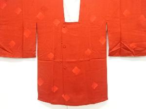 リサイクル　菱に樹木模様織出し道行コート